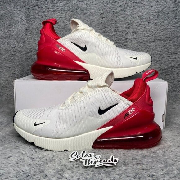 Nike Air Max 270 Gym Red Sail Sizes Women Sneakers AH6789-606 - Picture 1 of 8